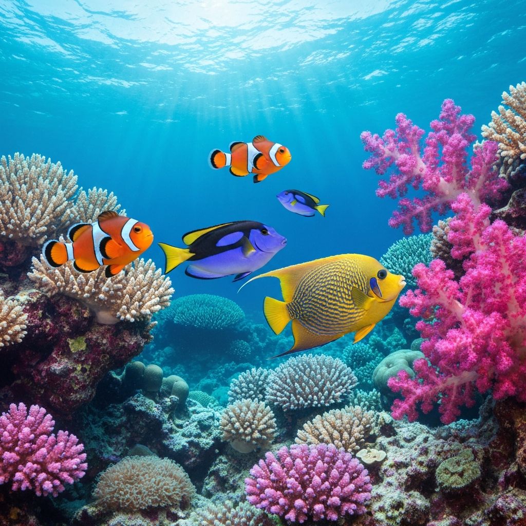 Tropical fish on reef